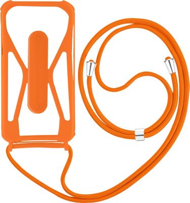 Coque avec cordon AVIZAR Coque Cordon Orange avec Coins Antichoc Coque avec cordon AVIZAR Coque Cordon Orange avec Coins Antichoc