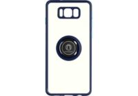 Coque AVIZAR Galaxy S8 Bi-matière avec Bague Bleu