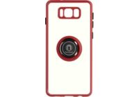Coque AVIZAR Galaxy S8 avec Bague Métallique Rouge