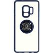 Coque AVIZAR Galaxy S9 Bi-matière avec Bague Bleu