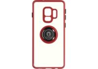 Coque AVIZAR Galaxy S9 avec Bague Métallique Rouge