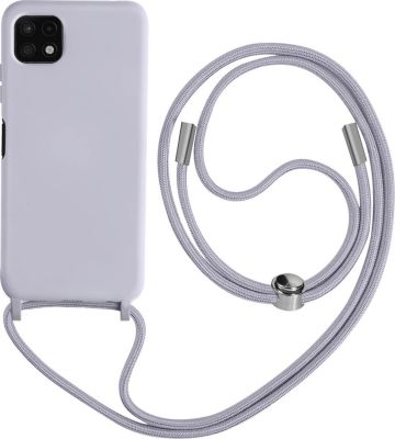 Coque avec cordon AVIZAR Galaxy A22 5G avec cordon 80cm Violet