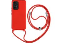 Coque AVIZAR Samsung A52/A52s avec Lanière 80cm Rouge
