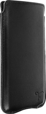 Etui AVIZAR Pochette Cuir Noir pour Téléphone 6.4''