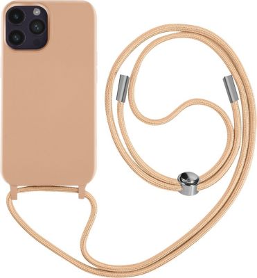 Coque AVIZAR iPhone 14 Pro avec Lanière 80cm rose