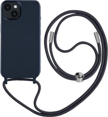 Coque AVIZAR iPhone 14+ Semi-rigide Collier 80cm Bleu