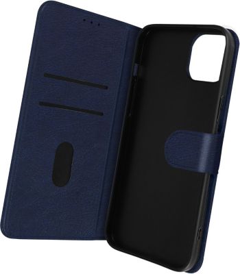 Etui AVIZAR pour iPhone 14 Clapet Portefeuille Bleu