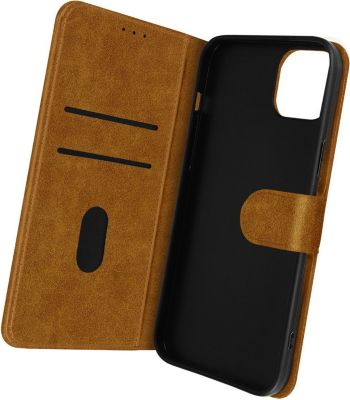 Etui AVIZAR iPhone 14 Clapet Porte-cartes Marron