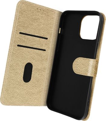 Etui AVIZAR iPhone 14 Pro Max Clapet Support Doré