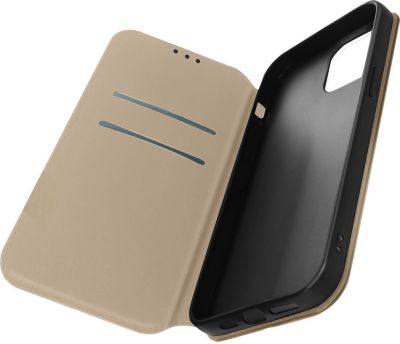 Etui AVIZAR pour iPhone 14 Porte-cartes/Support doré