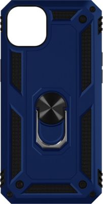 Coque AVIZAR iPhone 14 Antichoc Bleu Nuit + Bague