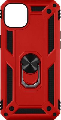 Coque AVIZAR iPhone 14 Plus Antichoc Rouge + Bague