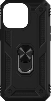 Coque AVIZAR iPhone 14 Pro Antichoc Noir + Bague