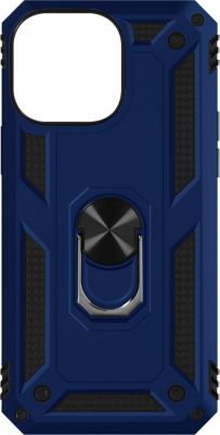 Coque AVIZAR iPhone 14 Pro Antichoc Bleu Nuit + Bague