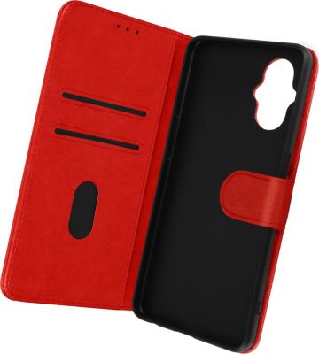 Etui AVIZAR Oppo Reno 8 Lite 5G Portefeuille Rouge