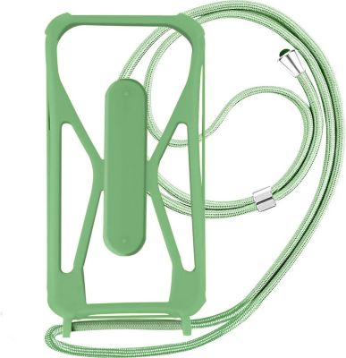 Coque avec cordon AVIZAR Coque Cordon Vert Clair Coins Antichocs