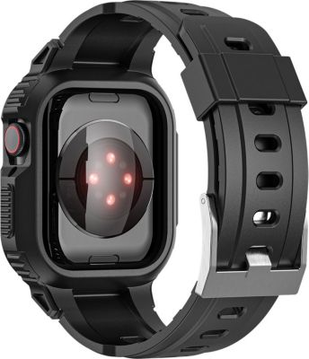 Bracelet AVIZAR Apple Watch 38-41 mm Silicone Coque Noir