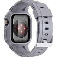 Bracelet AVIZAR Apple Watch 38-41 mm Silicone Coque Gris