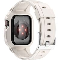 Bracelet AVIZAR Apple Watch 42 - 45mm Silicone Beige