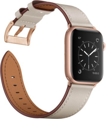 Bracelet AVIZAR Apple Watch 38 - 41 mm Cuir Beige