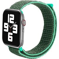 Bracelet AVIZAR Apple Watch 38 - 41 mm Nylon Tissé vert