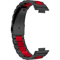Bracelet AVIZAR Huawei Watch Fit 2 Acier Noir / Rouge