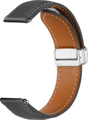 Bracelet AVIZAR Galaxy Watch 5 / 5 Pro / 4 Cuir Noir