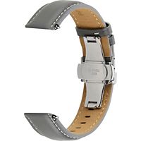 Bracelet AVIZAR Galaxy Watch 5 / 5 Pro / 4 Cuir Gris