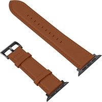 Bracelet AVIZAR Apple Watch 38-41 mm Cuir Litchi marron
