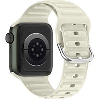 Bracelet AVIZAR Apple Watch 42 - 49 mm Silicone Beige