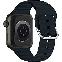 Bracelet AVIZAR Apple Watch 38 - 41 mm Silicone Noir