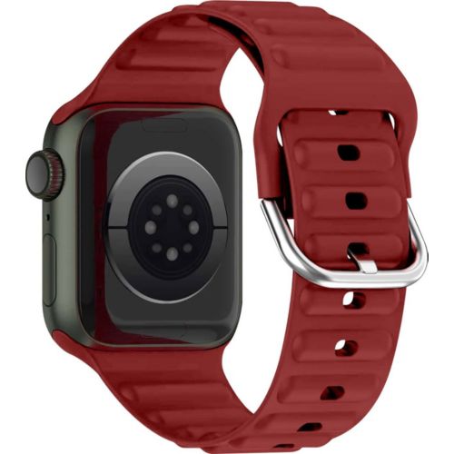 Bracelet AVIZAR Apple Watch 38 41 mm Silicone Bordeaux Boulanger