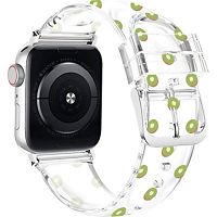 Bracelet AVIZAR Apple Watch 38-41 mm Transparent Kiwi