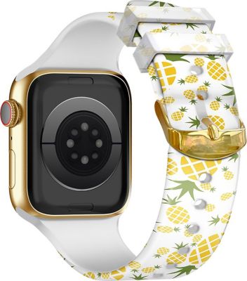 Bracelet AVIZAR Apple Watch 38-41 mm Silicone Ananas Bracelet AVIZAR Apple Watch 38-41 mm Silicone Ananas