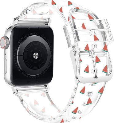 Bracelet AVIZAR Apple Watch 38-41mm Transparent Pastèque Bracelet AVIZAR Apple Watch 38-41mm Transparent Pastèque
