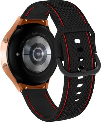 Bracelet AVIZAR Galaxy Watch 5 / 5 Pro / 4 Noir et Rouge