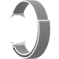 Bracelet AVIZAR Google Pixel Watch Nylon gris blanc