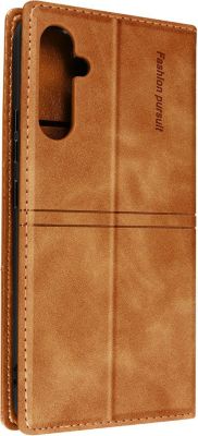 Etui AVIZAR Galaxy A34 5G Porte-Carte Support Marron