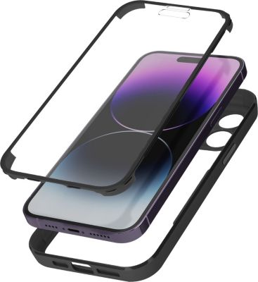Coque AVIZAR iPhone 14 Pro Dos Plexiglas Bord Noir