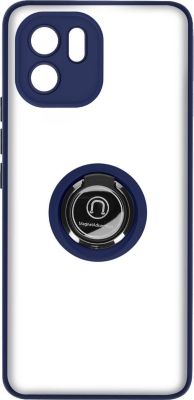 Coque AVIZAR Xiaomi Redmi A1 et A2 Hybride Bague Bleu