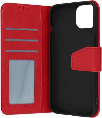 Etui AVIZAR iPhone 14 Cuir Premium Rouge