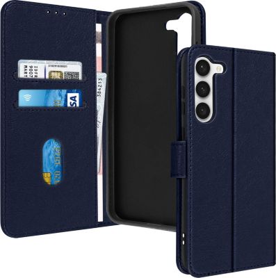 Etui AVIZAR Samsung S23 Portefeuille Bleu Nuit