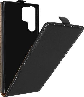 Etui AVIZAR Galaxy S23 Ultra Clapet Vertical Noir