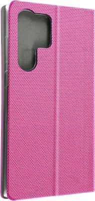 Etui AVIZAR Samsung S23 Ultra Tissu Porte-Carte Rose Etui AVIZAR Samsung S23 Ultra Tissu Porte-Carte Rose