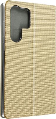 Etui AVIZAR Samsung S23 Ultra Tissu Porte-Carte Or