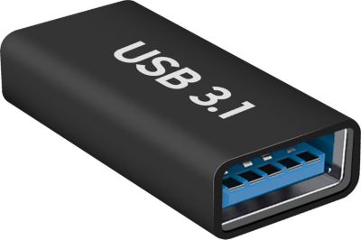 Adaptateur OTG AVIZAR USB C femelle vers USB femelle Noir