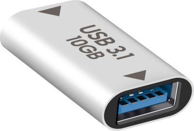 Adaptateur OTG AVIZAR USB C femelle vers USB femelle Argent