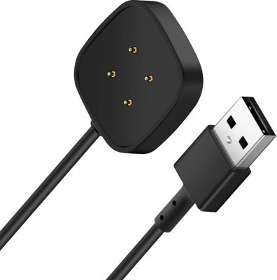 Câble USB AVIZAR Chargeur Fitbit Versa et Sense, 1m Noir