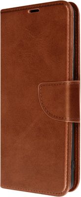 Etui AVIZAR Motorola Moto G72 Folio Dragonne Marron