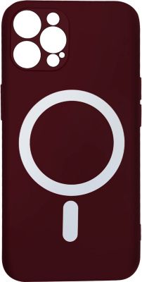 Coque AVIZAR Magsafe iPhone 12 Pro Silicone Bordeaux